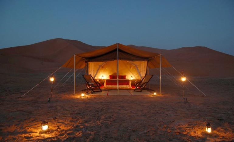 private romantic dune dinner riyadh