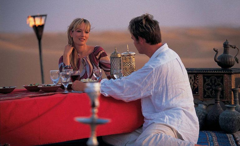 private romantic dune dinner riyadh